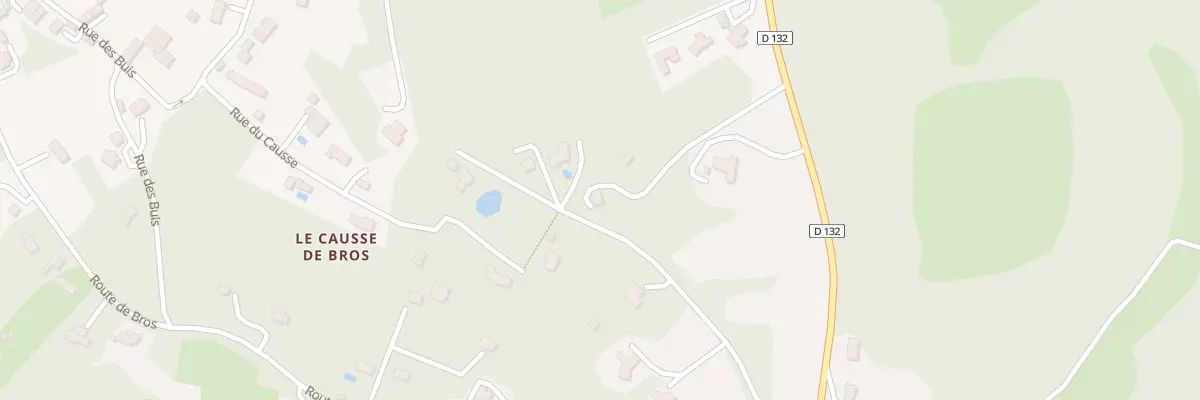 Plan du 5244 Causse de Bros à La Rouquette
