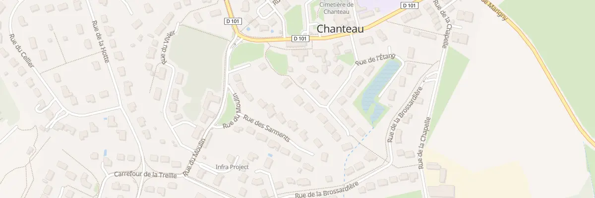 Plan du 25 Rue de la Poterie à Chanteau