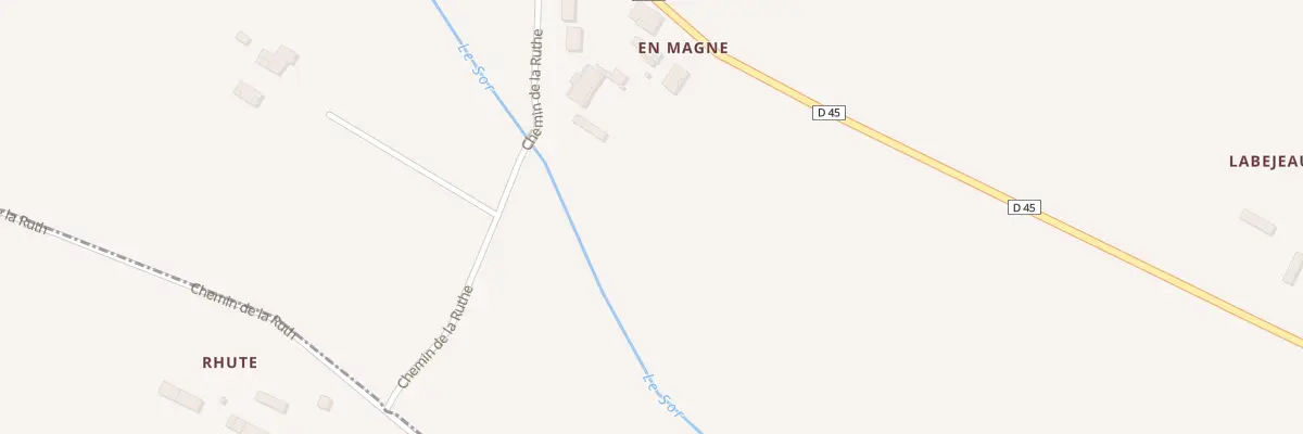 Plan du 1 Rte du Sor à Garrevaques