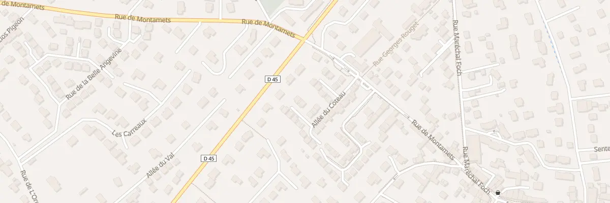 Plan du 22 All du Coteau à Orgeval