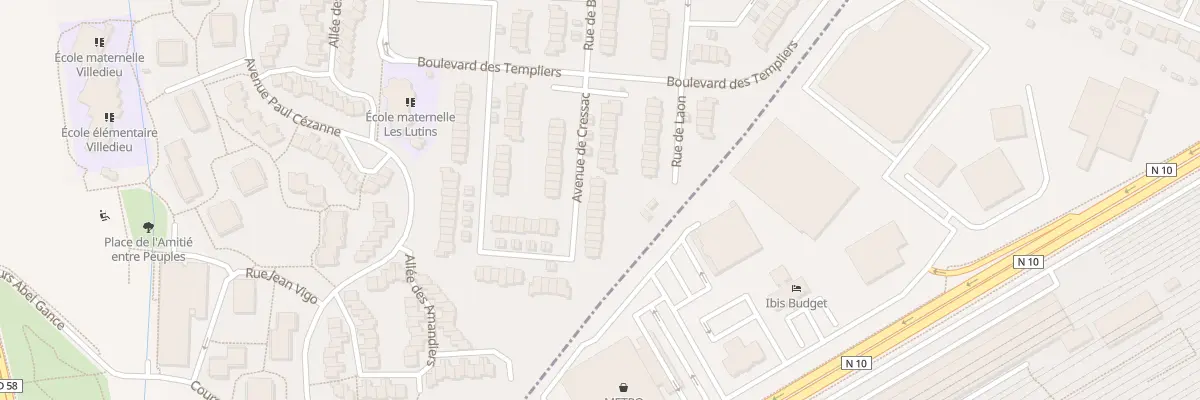 Plan du 21 Av de Cressac à Élancourt