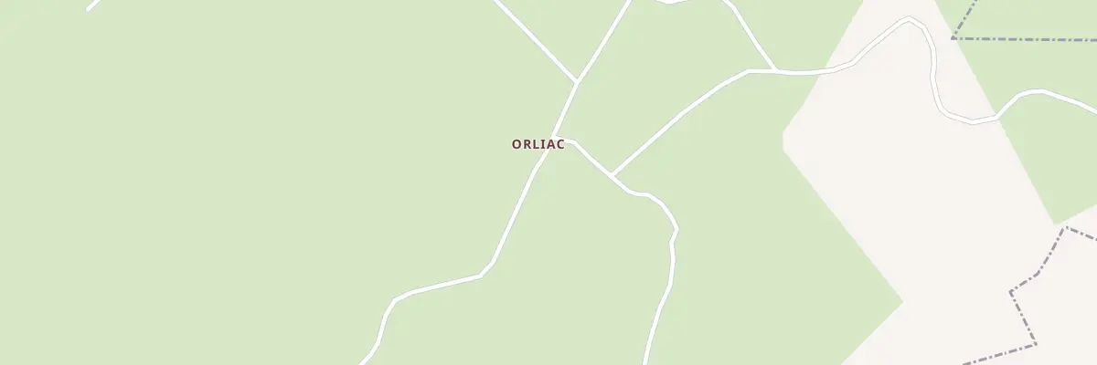 Plan du 1 Orliac à Tarnac