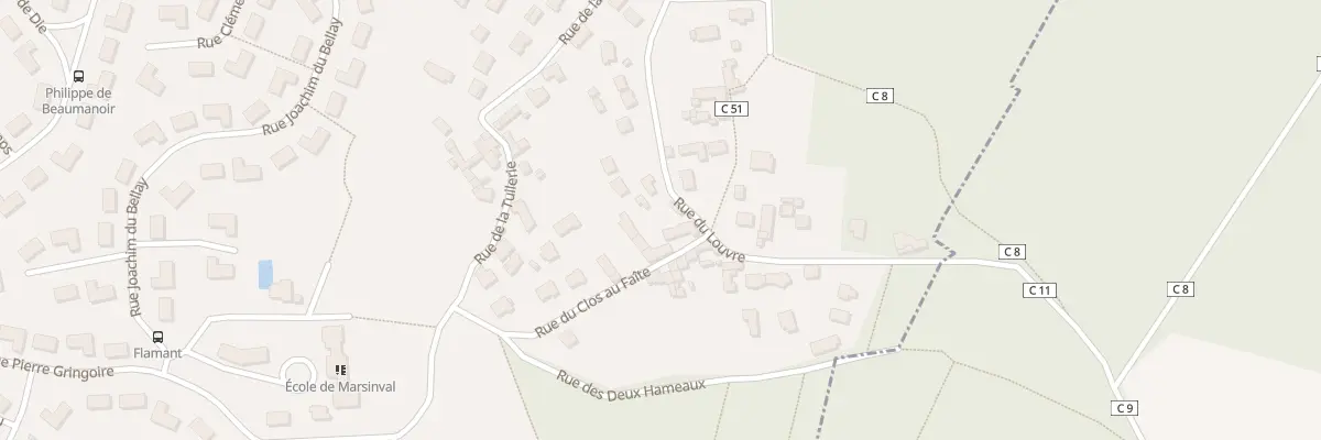 Plan du 6 Rue du Clos au Faite à Vernouillet
