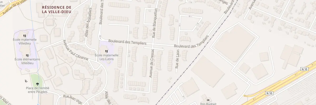 Plan du 1 Av de Cressac à Élancourt