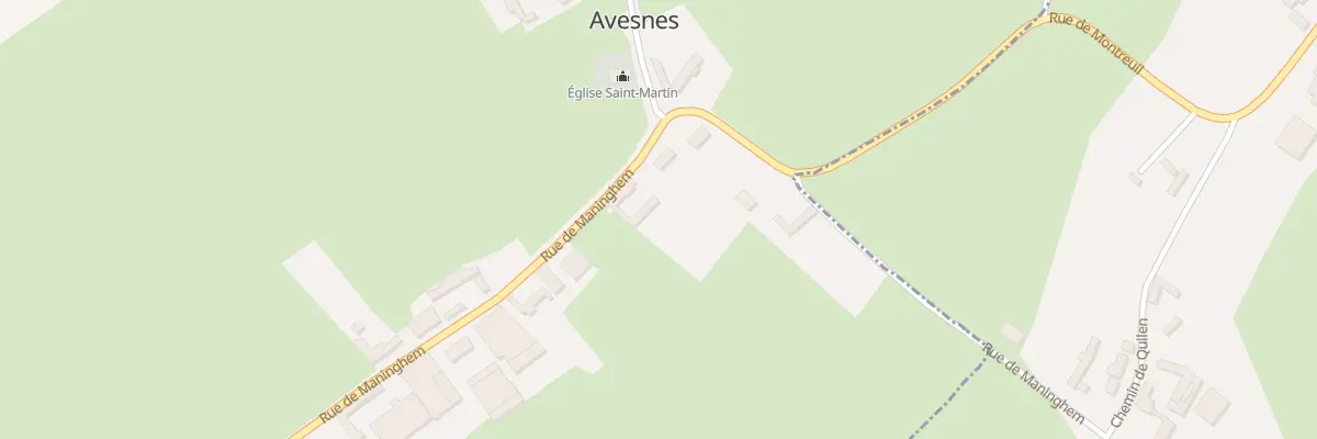 Plan du 8 Rue de l’Eglise à Avesnes