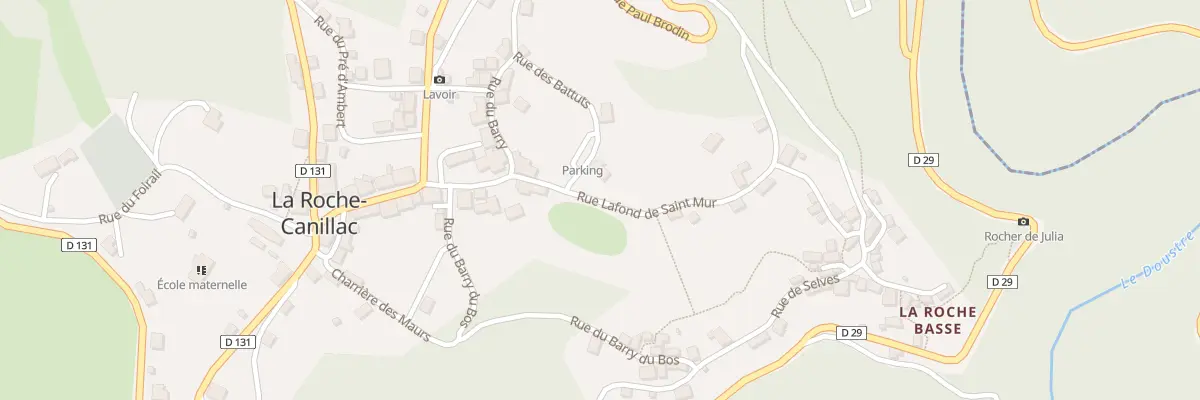 Plan du 25 Rue des Battuts à La Roche-Canillac