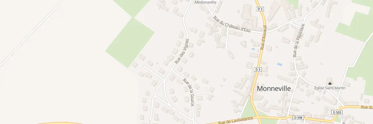 Plan du 8 Rue des Vignes à Monneville