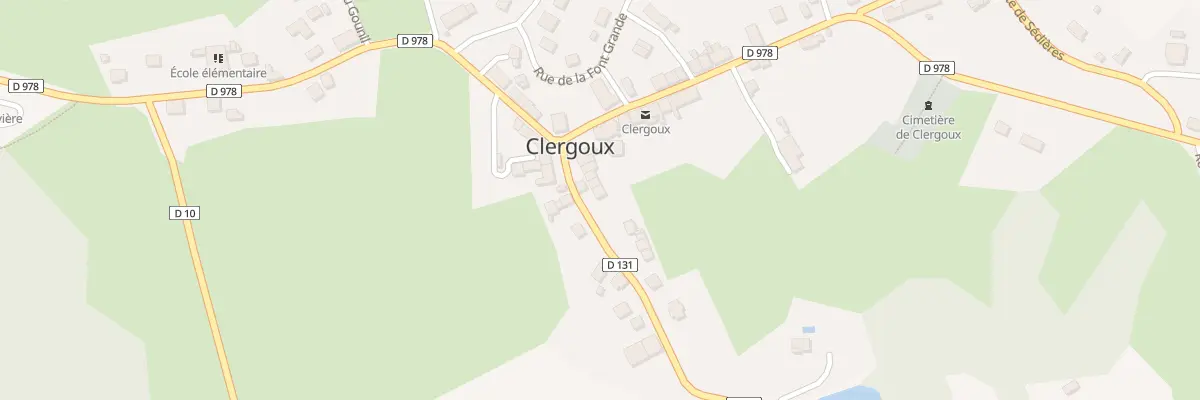 Plan du 1 Rte de la Gabinelle à Clergoux