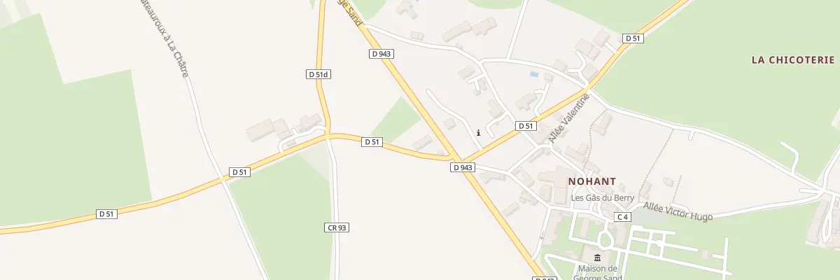 Plan du 2 Rte George Sand à Nohant-Vic