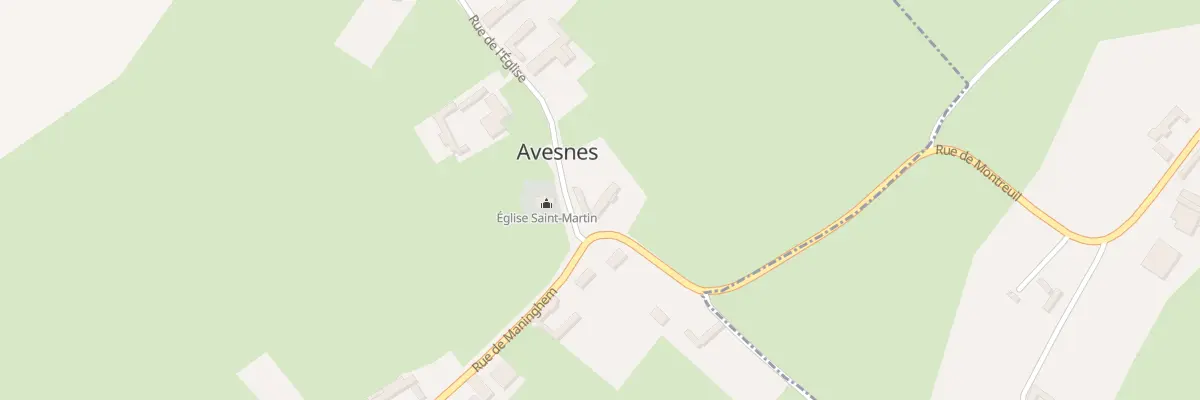 Plan du 2 Rue de l’Eglise à Avesnes