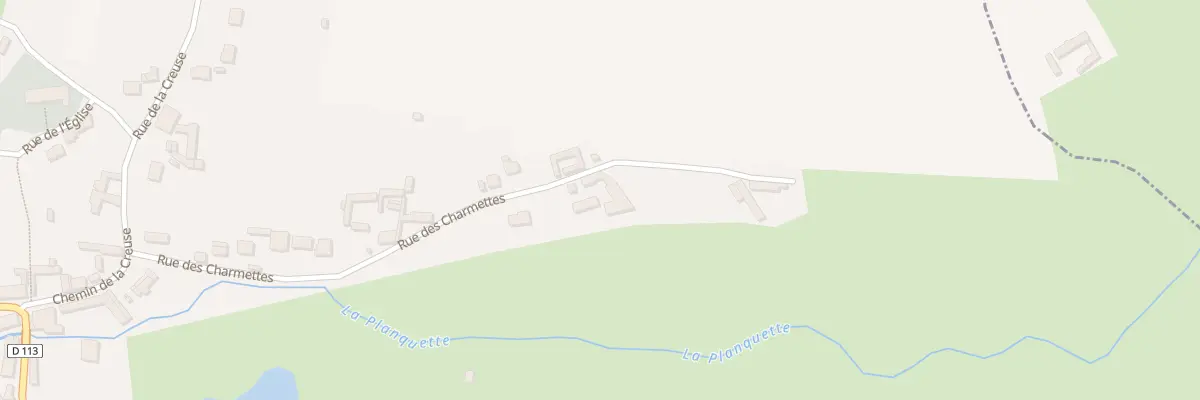 Plan du 28 Rue des Charmettes à Contes