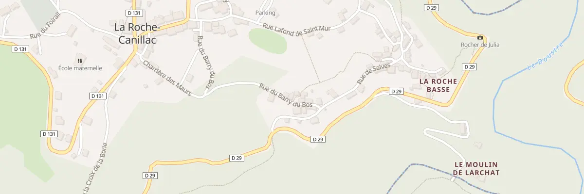 Plan du 10 Rue du Barry du Bos à La Roche-Canillac