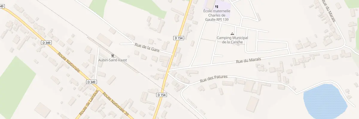 Plan du 192 Rue du Gd Pont à Aubin-Saint-Vaast