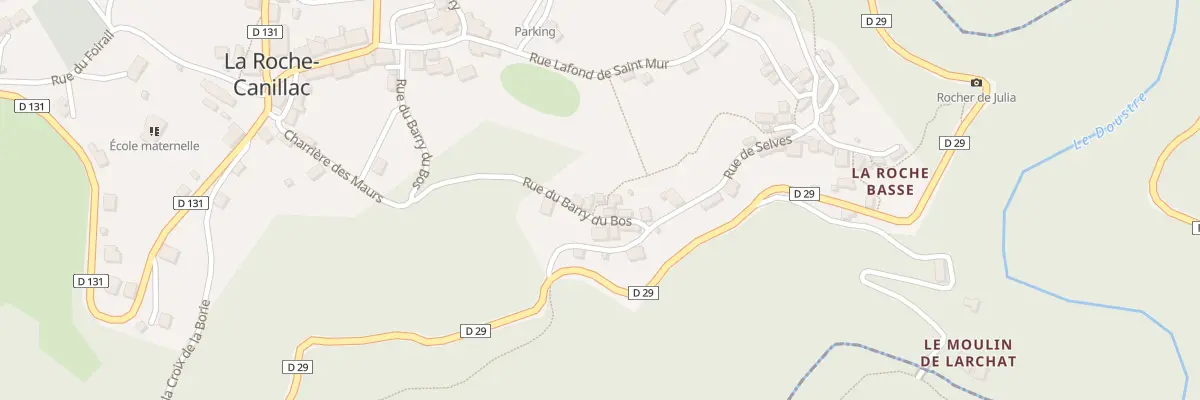Plan du 8 Pas Courrijou des Horts à La Roche-Canillac