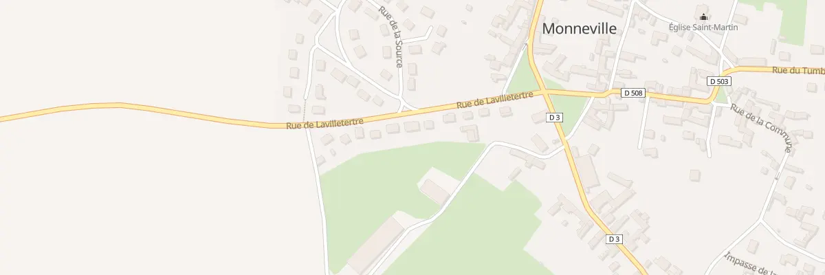 Plan du 9 Rue de Lavilletertre à Monneville