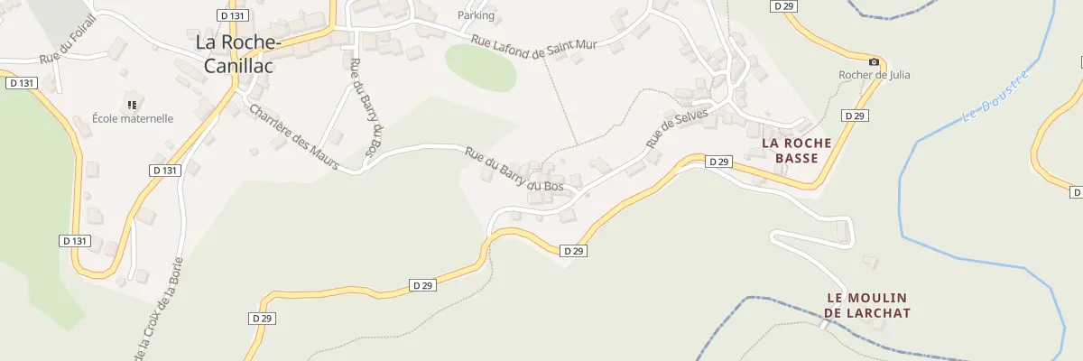 Plan du 6 Rue du Barry du Bos à La Roche-Canillac