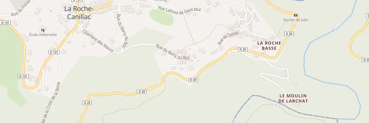 Plan du 1 Rue du Barry du Bos à La Roche-Canillac