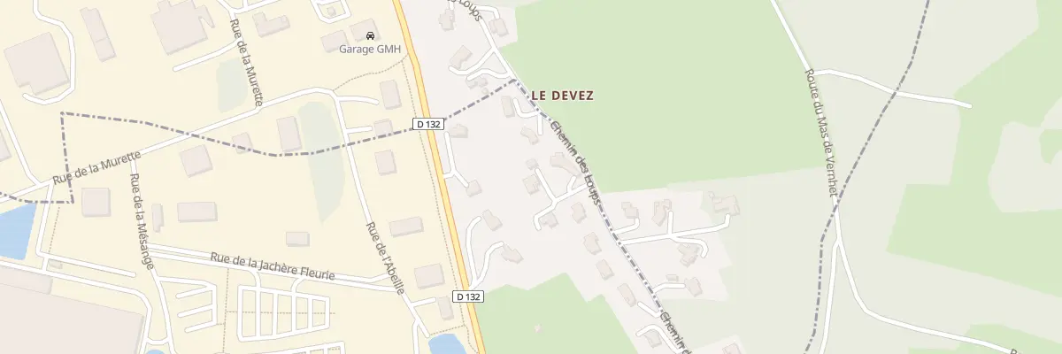 Plan du 5375 Le Devez à La Rouquette