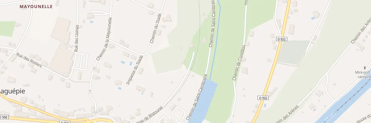 Plan du 5140 Bistouret à Laguépie