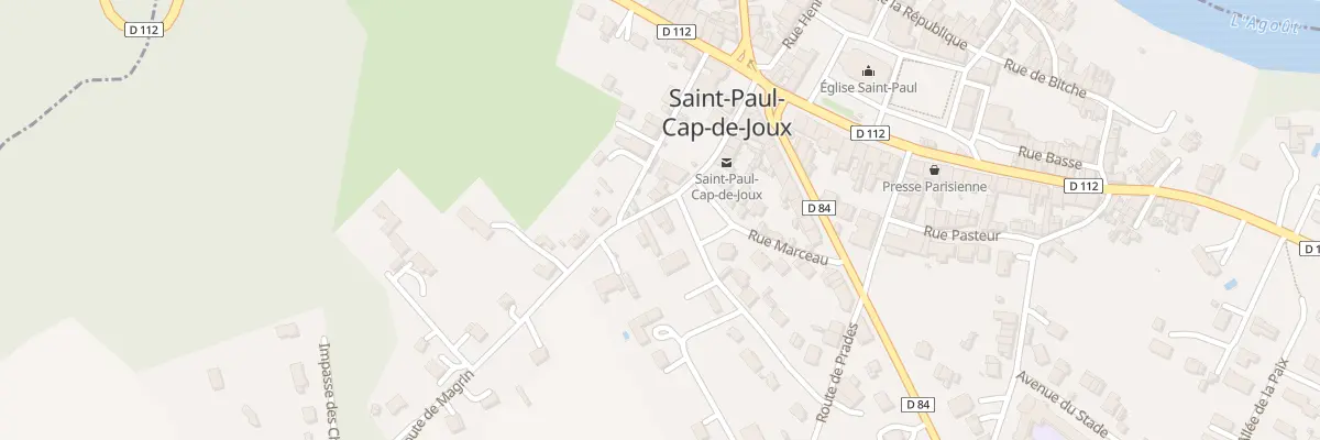 Plan du 1B Rte de Magrin à Saint-Paul-Cap-de-Joux