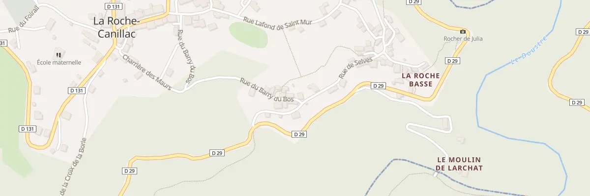 Plan du 2 Rue du Barry du Bos à La Roche-Canillac