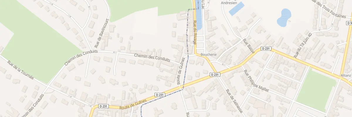 Plan du 28 Rte de Guines à Brêmes