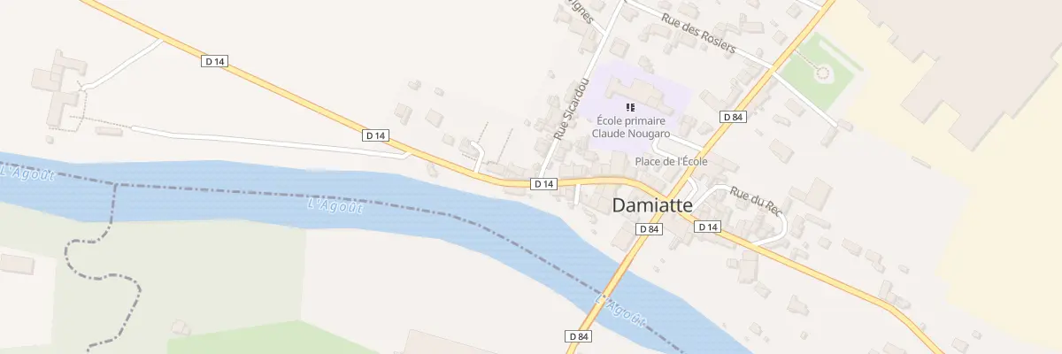 Plan du 1 Rue Sicardou à Damiatte