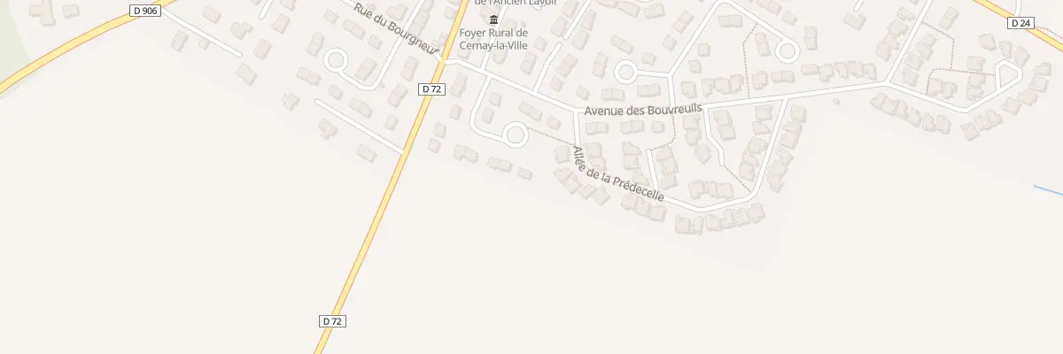 Plan du 16 All du Bout des Pres à Cernay-la-Ville