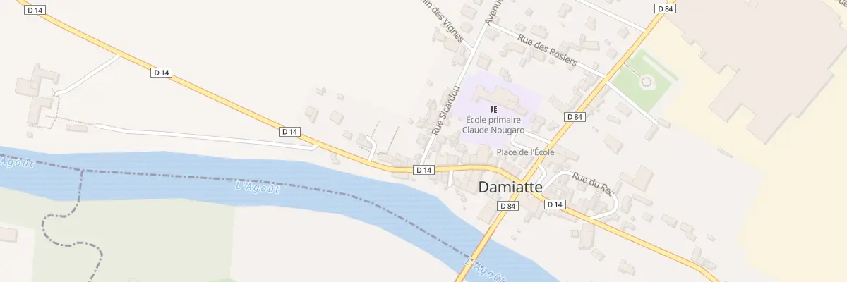 Plan du 5 Rue Sicardou à Damiatte