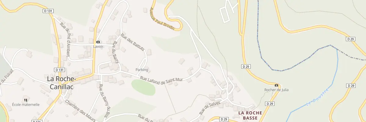 Plan du 5 Rue Lafond de St Mur à La Roche-Canillac