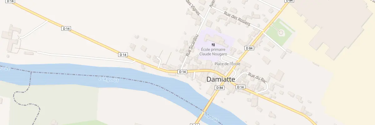 Plan du 2 Rue Sicardou à Damiatte