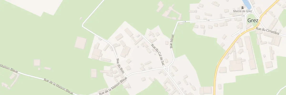Plan du 3 Rue du Cul de Sac à Grez