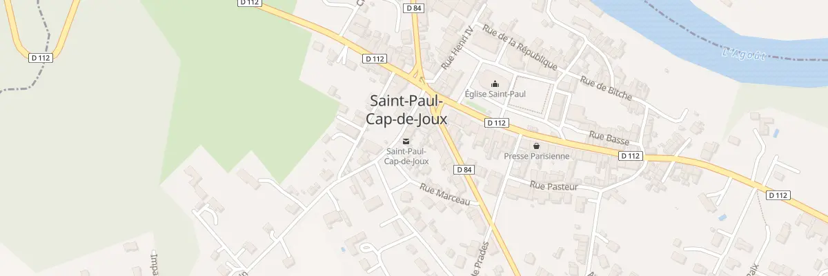 Plan du 7 Rue de Belgique à Saint-Paul-Cap-de-Joux