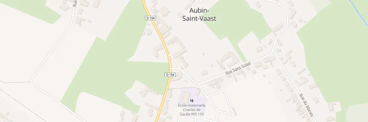 Plan du 418 Rue du Gd Pont à Aubin-Saint-Vaast