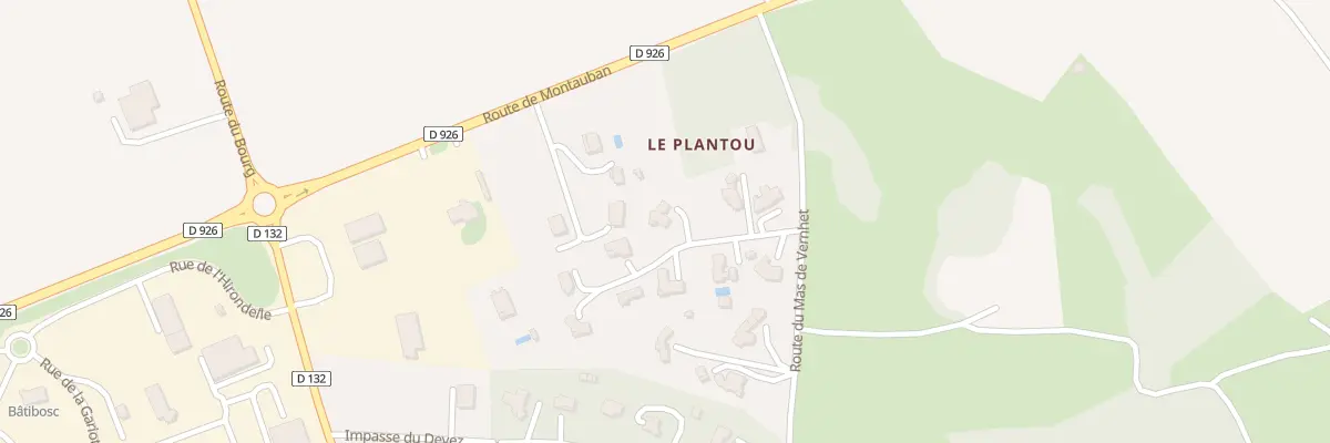 Plan du 5311 Le Plantou à Savignac