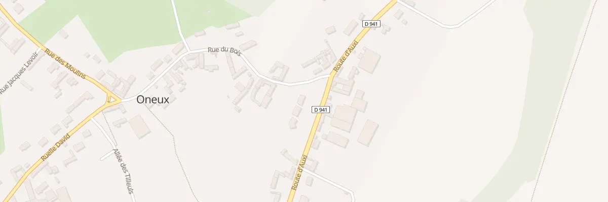 Plan du 21A Rte d’Auxi à Oneux