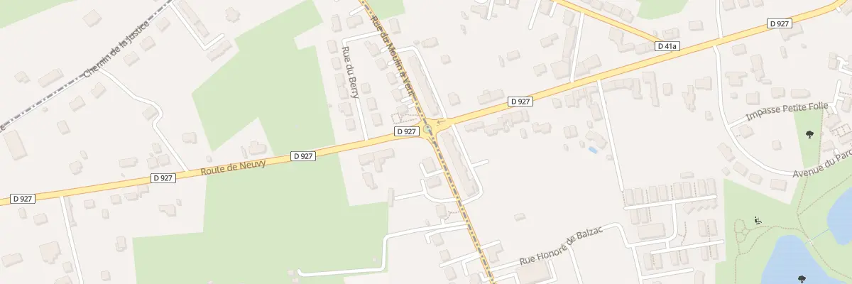 Plan du 2 Rte Neuvy au Magny
