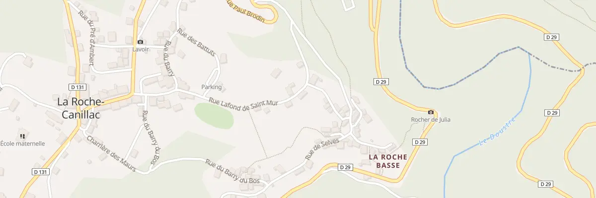 Plan du 8 Rue Lafond de St Mur à La Roche-Canillac