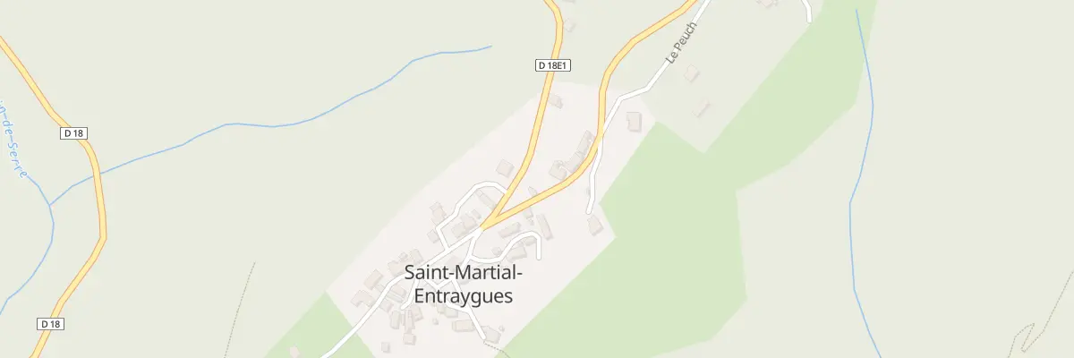 Plan du 5019 Le Bourg à Saint-Martial-Entraygues