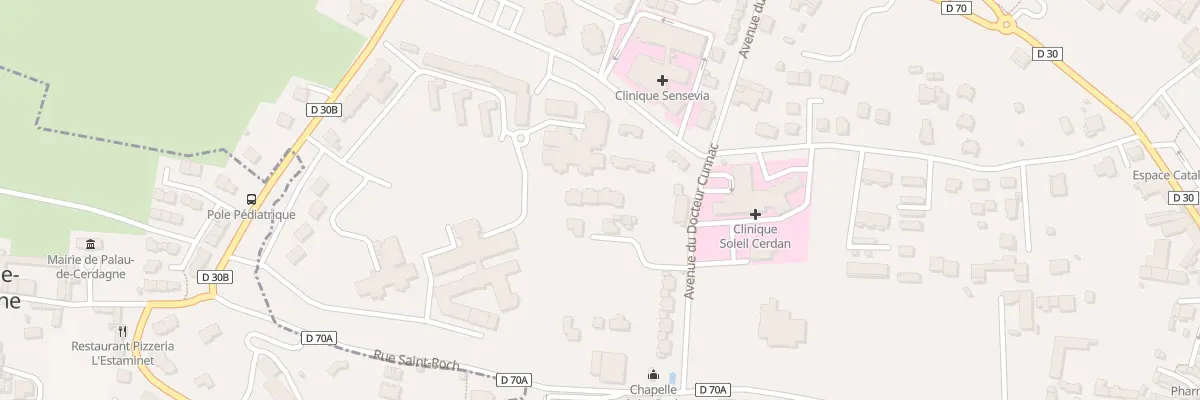 Plan de Av du Docteur Cunnac à Osséja