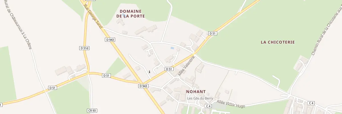 Plan du 2 All Maurice Dudevant à Nohant-Vic