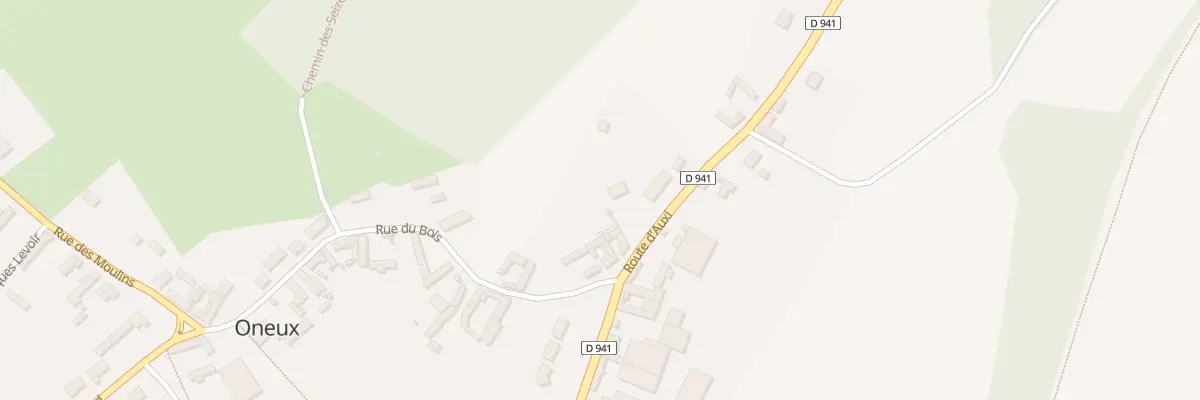 Plan du 25 Rte d’Auxi à Oneux