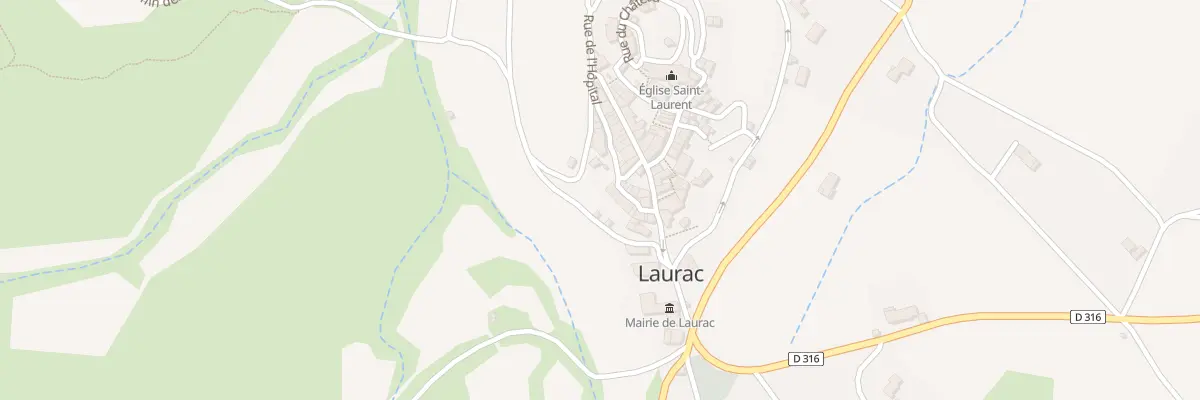 Plan du 48 Le Village à Laurac