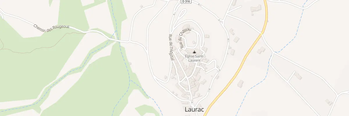 Plan du 34 Rue de l’Hôpital à Laurac