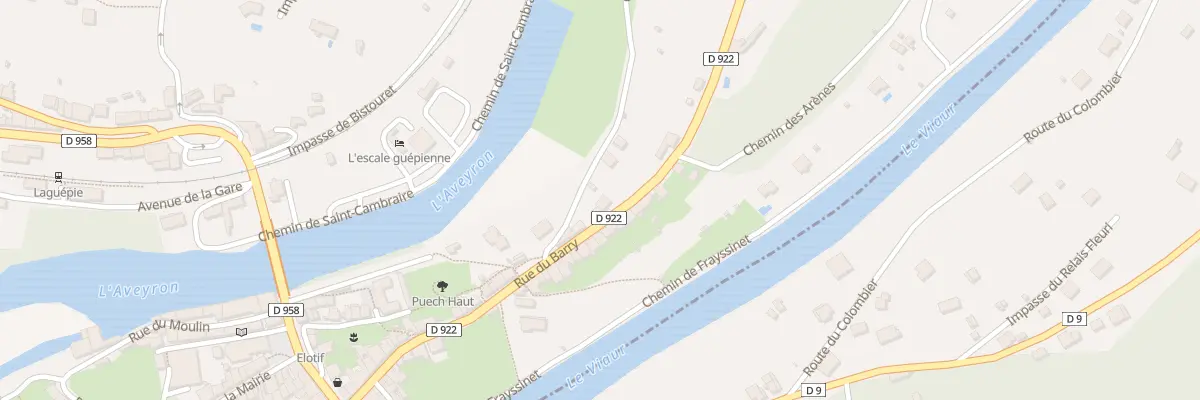 Plan du 45 Rue du Barry à Laguépie