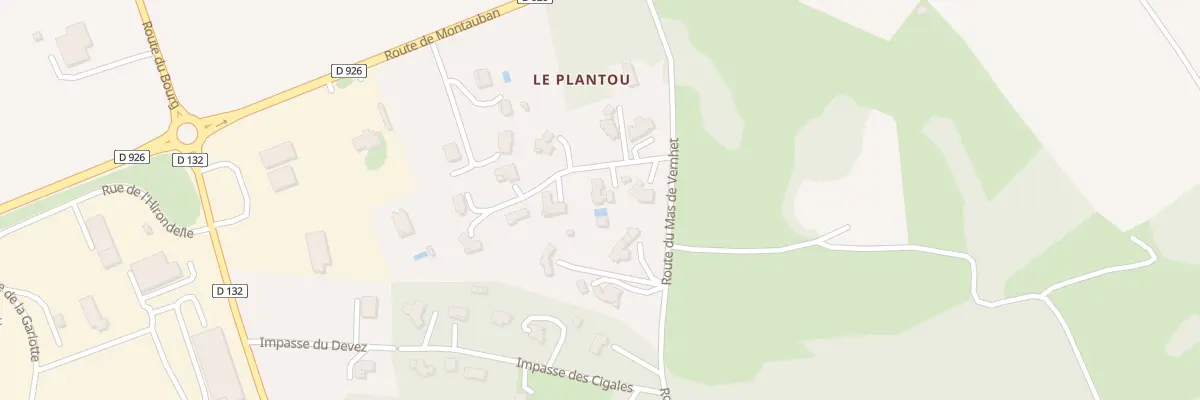 Plan du 5249 Le Plantou à Savignac