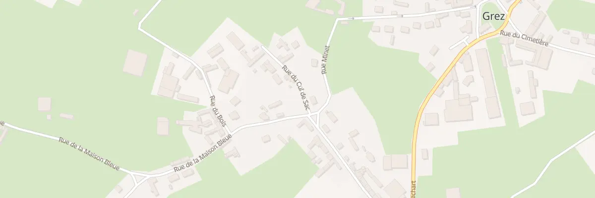 Plan du 1 Rue du Cul de Sac à Grez