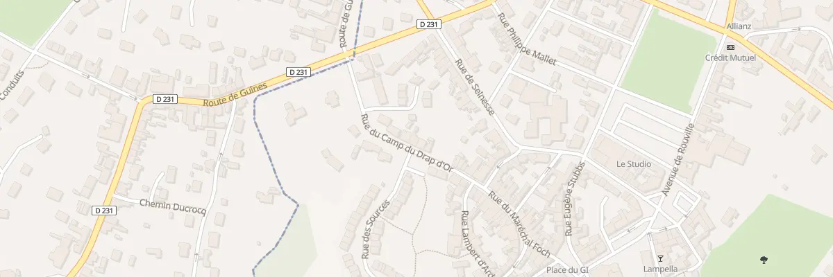 Plan du 129 Rue du Camp du Drap d’Or à Ardres