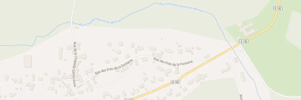Plan du 180 Rue des Pres de la Fontaine à Bullion