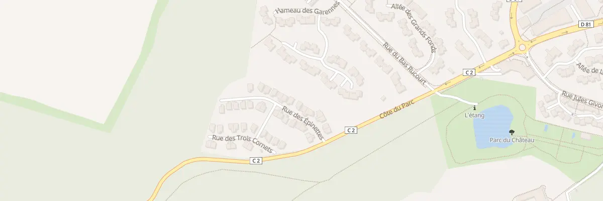 Plan du 14 Rue des Epinettes à Menucourt